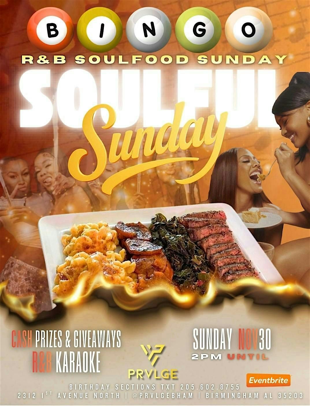 BINGO R&B SOUL-FOOD SUNDAY BIRMINGHAM