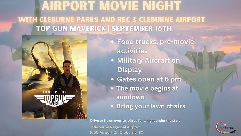 Top Gun Maverick at The Cleburne Airport
