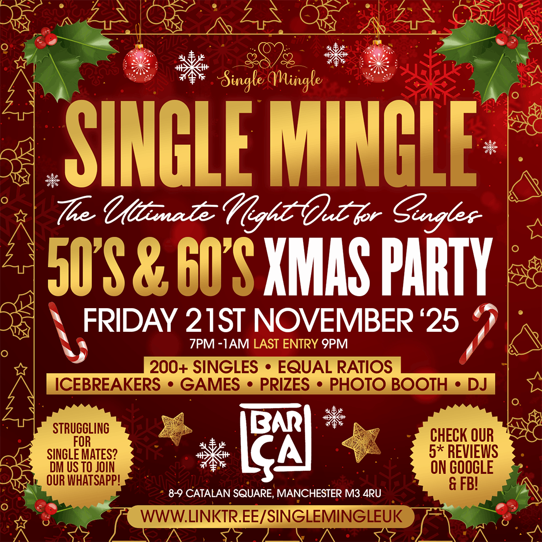 Single Mingle - 50's &amp; 60's - Xmas Party - 21st November 2025