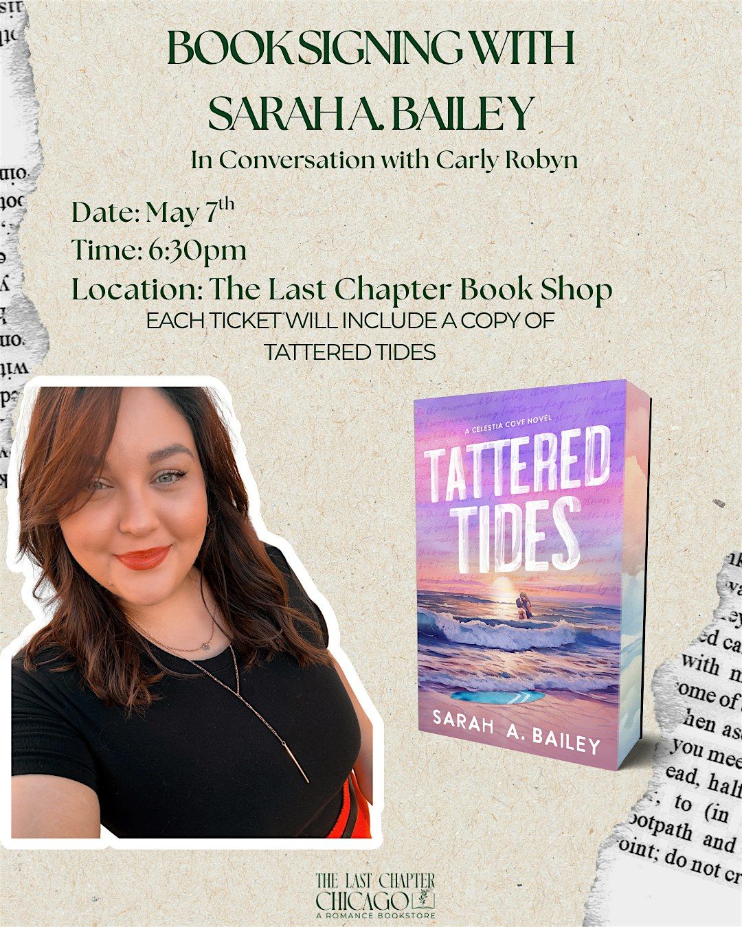 Q&A and Book Signing with Sarah A. Bailey