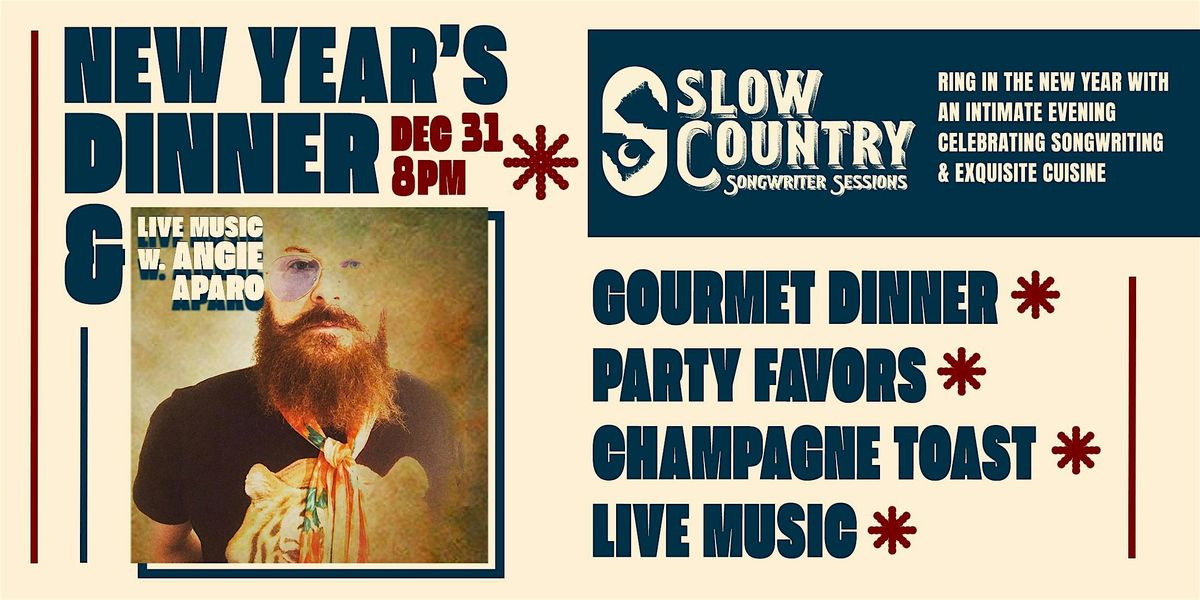 New Year's Eve Dinner & Songwriter Session with Angie Aparo