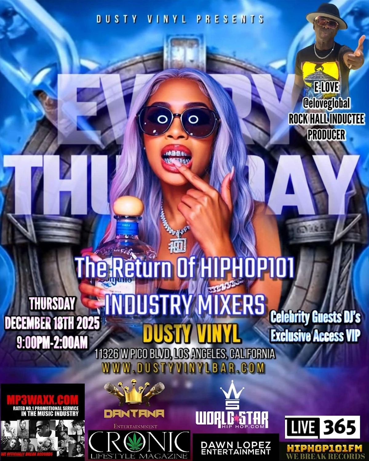 Dusty Vinyl Presents * The Return Of Hip Hop 101 * Industry Mixer