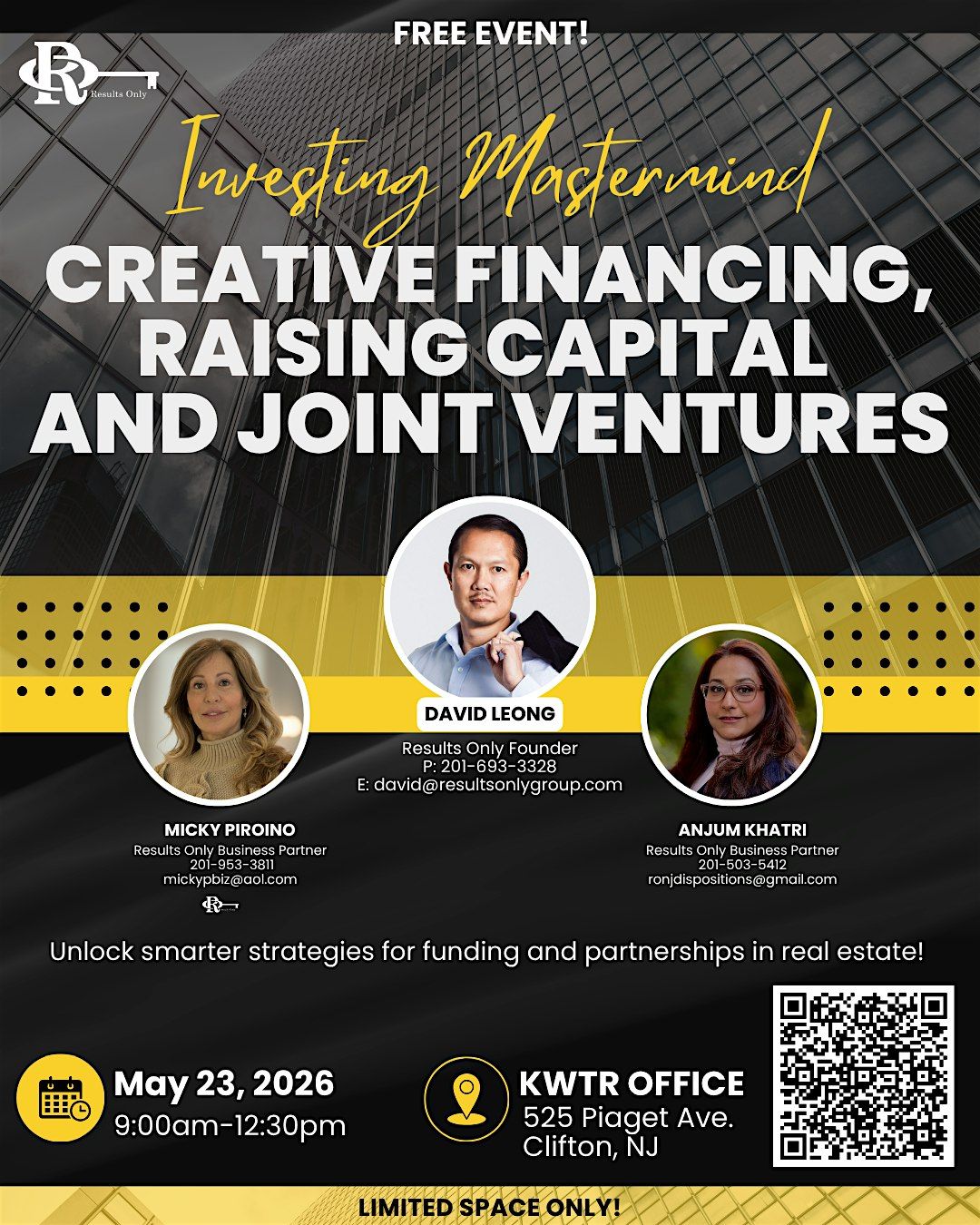 Creative Financing, Raising Capital and Joint Ventures