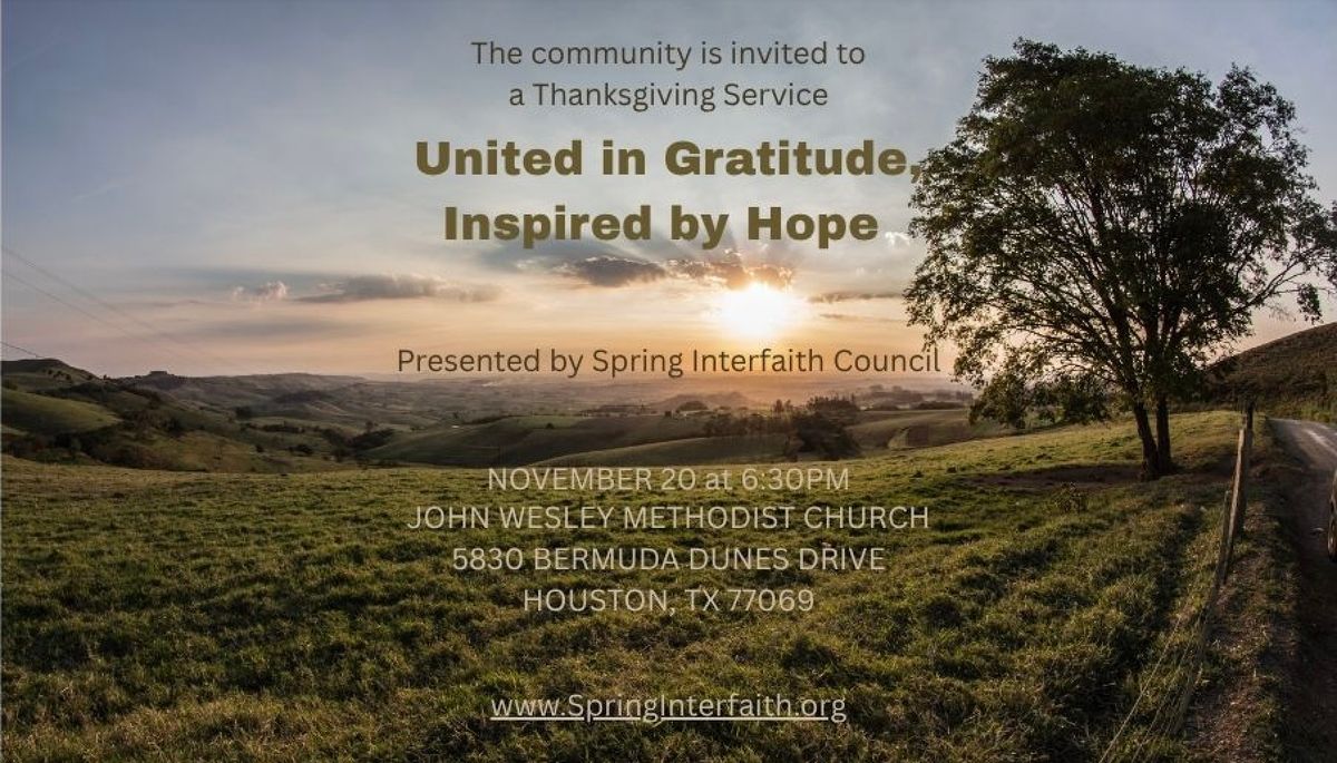 Interfaith Thanksgiving Service
