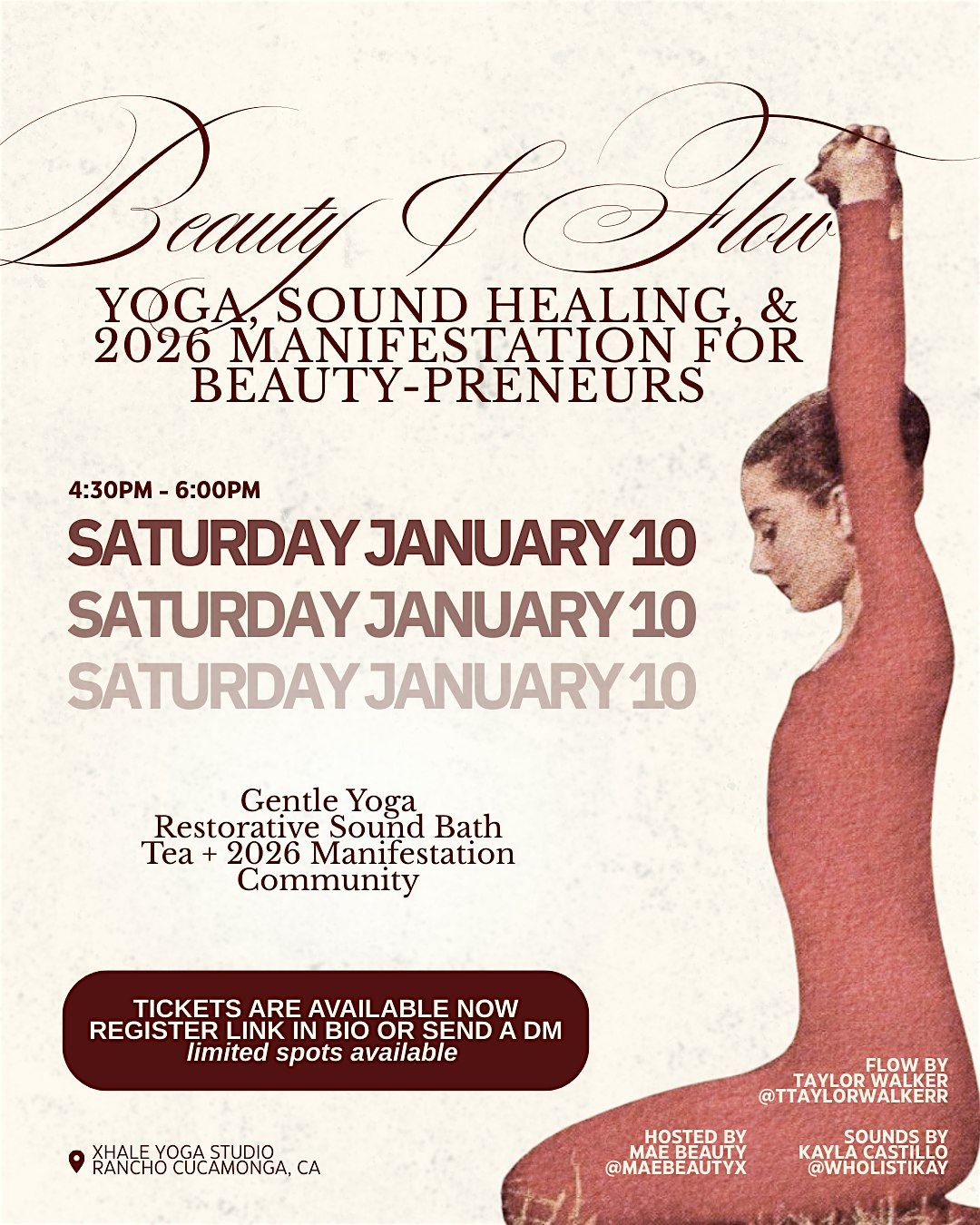Beauty & Flow: Yoga, Sound Bath, + Manifestation for Beauty-preneurs