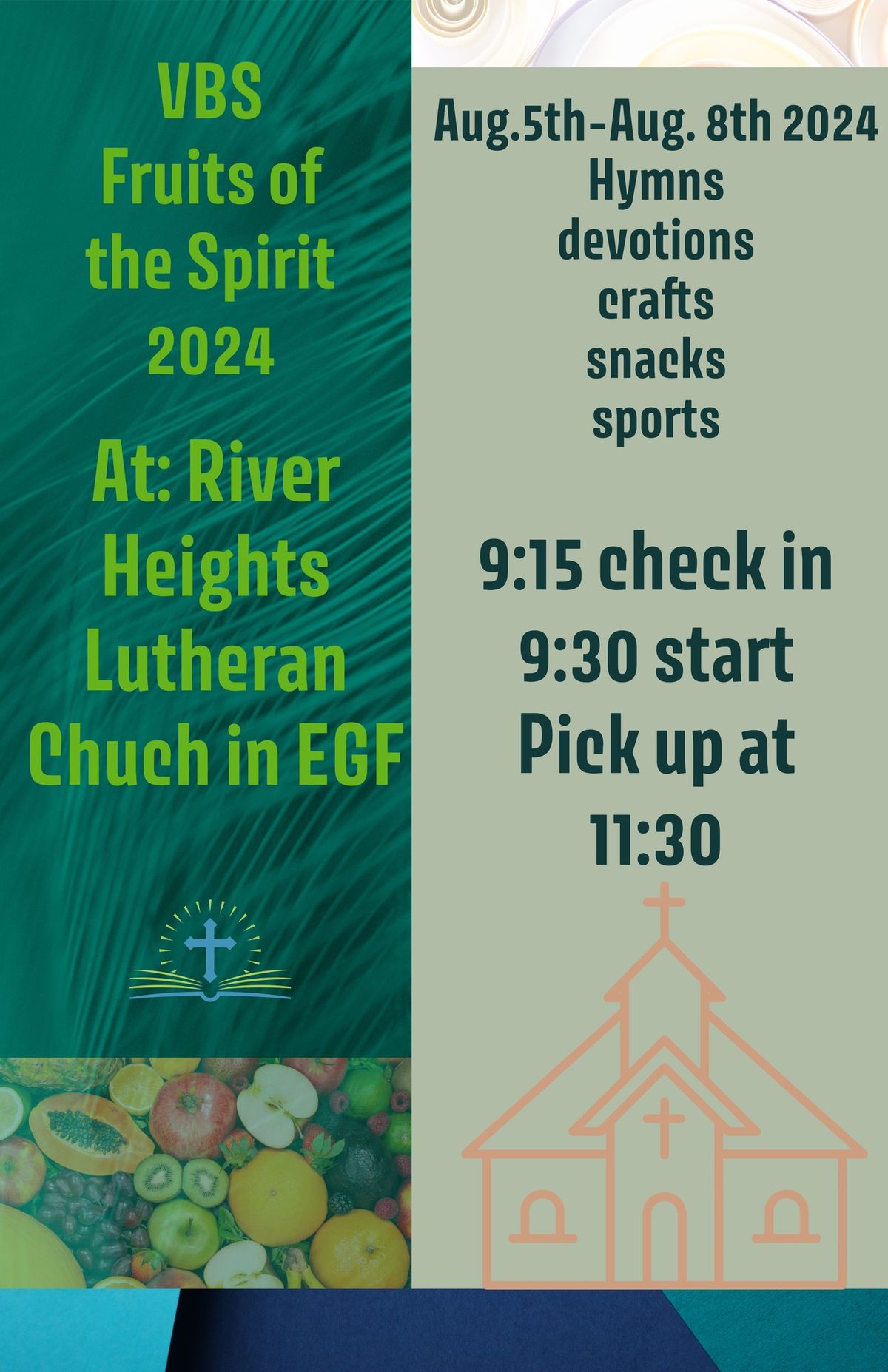 VBS River Heights Lutheran Church 2024 | 2214 10th Ave NW, East Grand