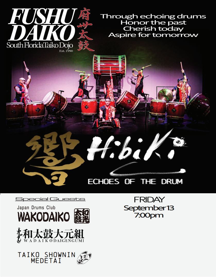 Fushu Daiko at Broward Center Amaturo