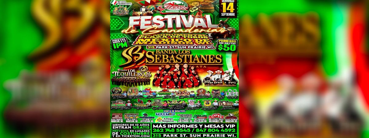 BANDA LOS SEBASTIANES CON FESTIVAL DE GANADERIAS