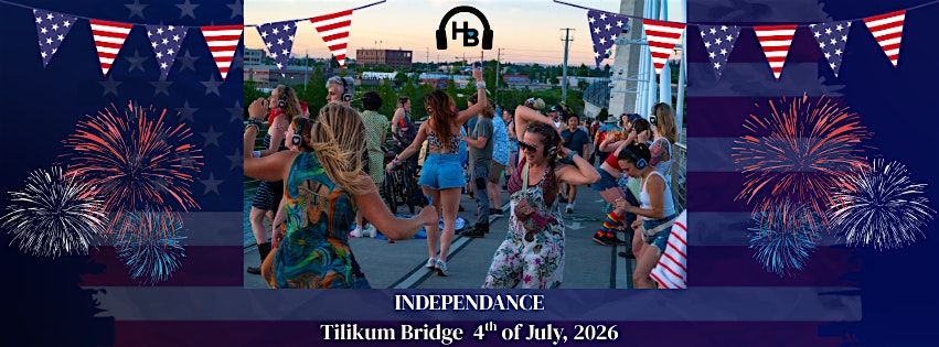 Heartbeat Silent Disco | Independance | 4th of July | Tilikum Crossing