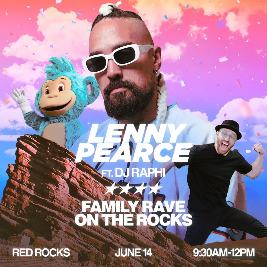 Family Rave on the Rocks - Lenny Pearce at Red Rocks Amphitheatre