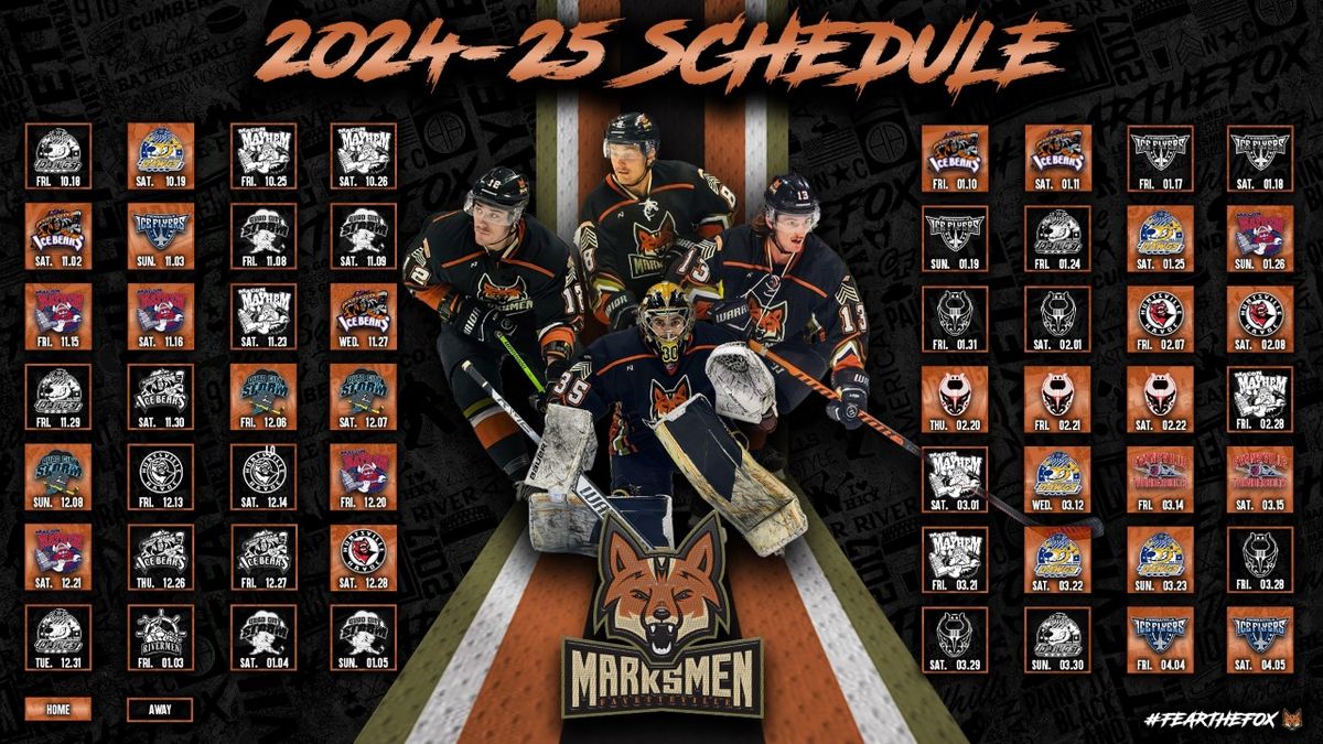 Pensacola Ice Flyers vs. Fayetteville Marksmen