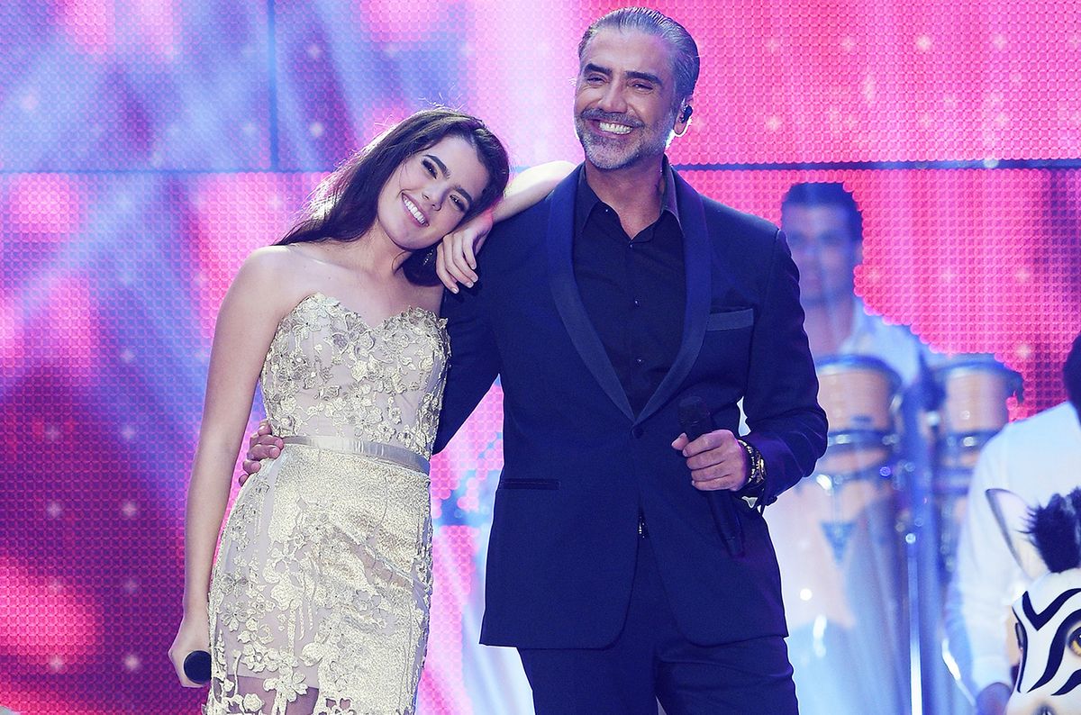 Alejandro Fernandez with Camila Fernandez