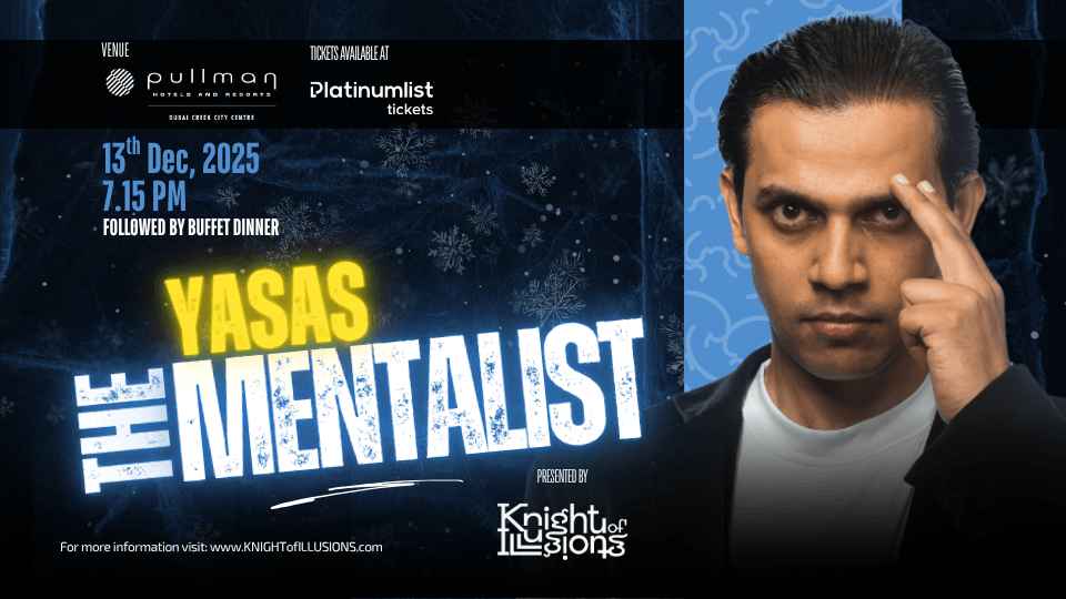 Yasas The Mentalist at Pullman Hotel Dubai
