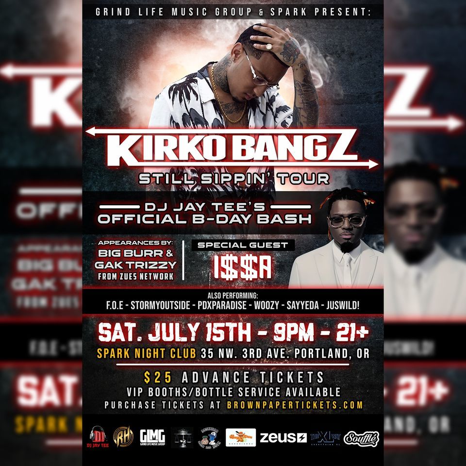 kirko Bangz Live at Spark Night Club - Portland, Oregon