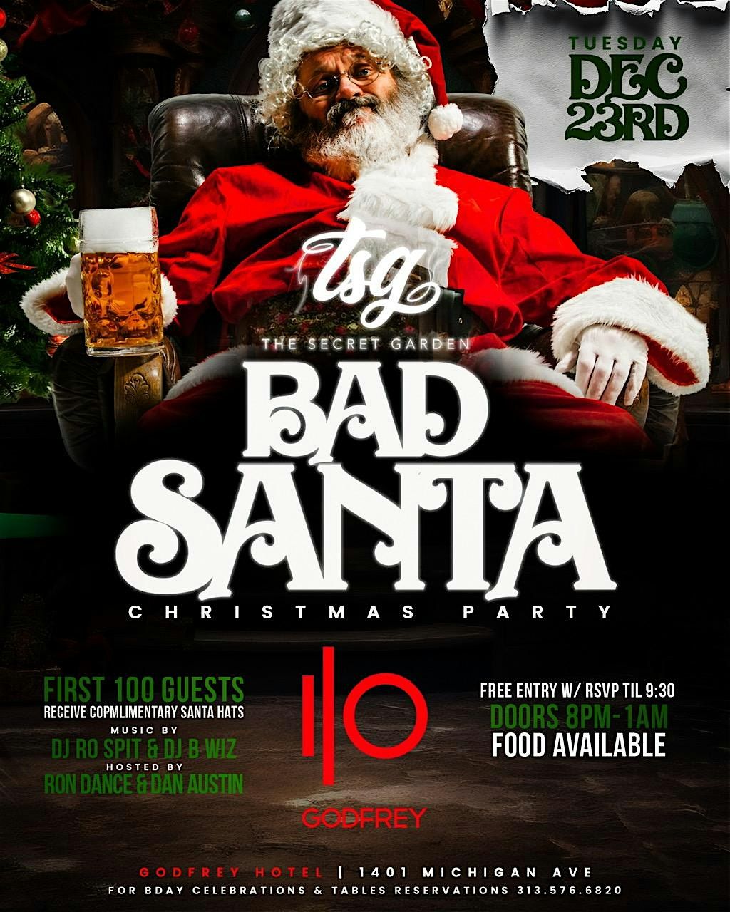 BAD SANTA @ IO GODFREY DETROIT