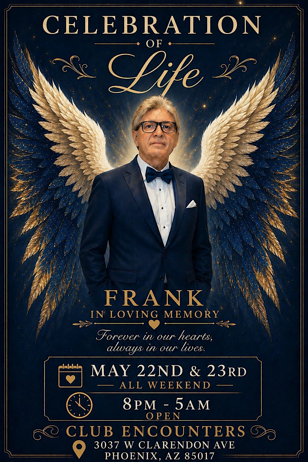 Frank\u2019s Celebration of Life Weekend @ Club Encounters