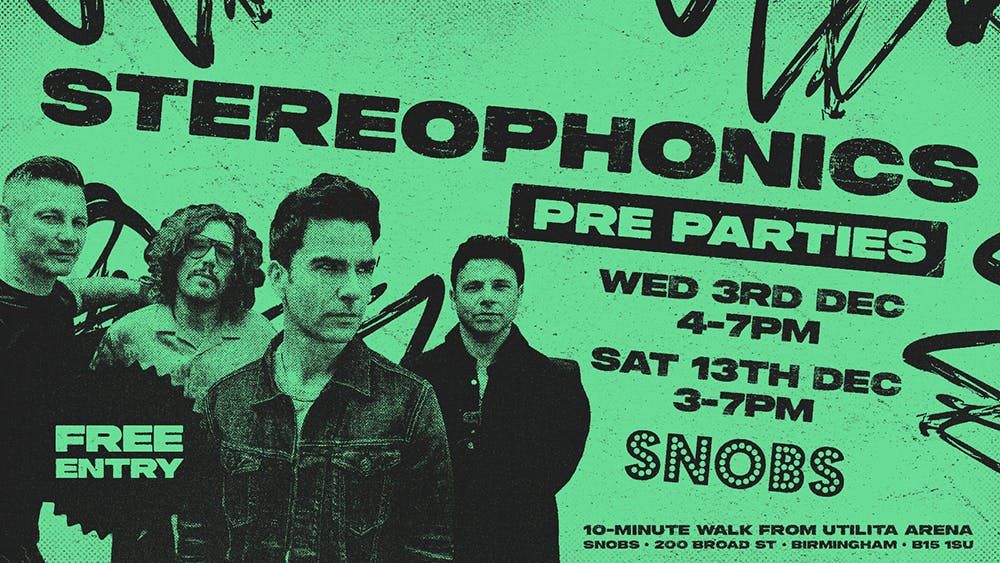STEREOPHONICS GIG PREPARTY! 3rd Dec