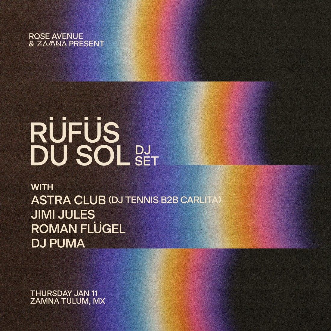 R\u00fcf\u00fcs Du Sol Mexico City Tickets