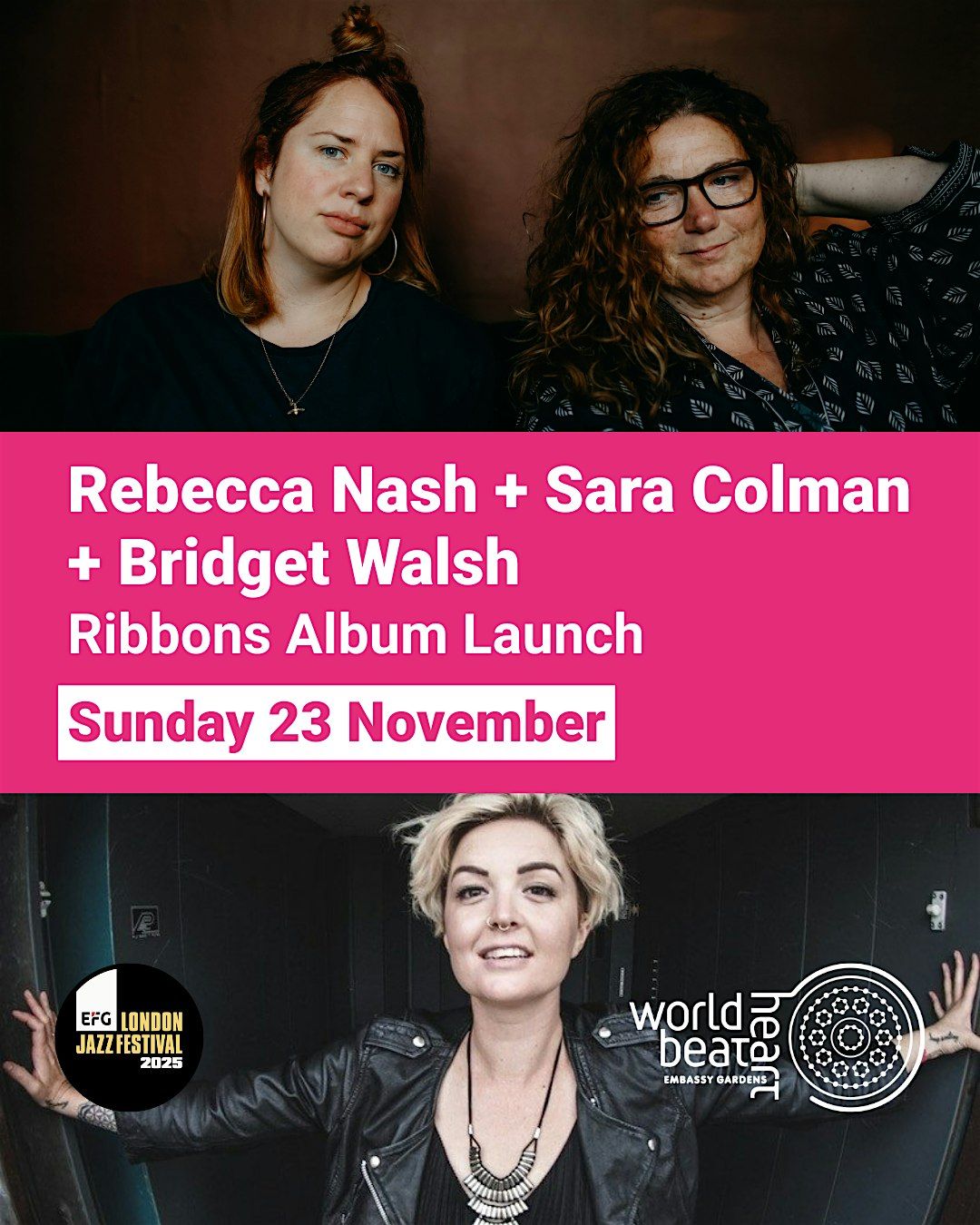 Ribbons Album Launch (Rebecca Nash + Sara Colman) + Bridget Walsh