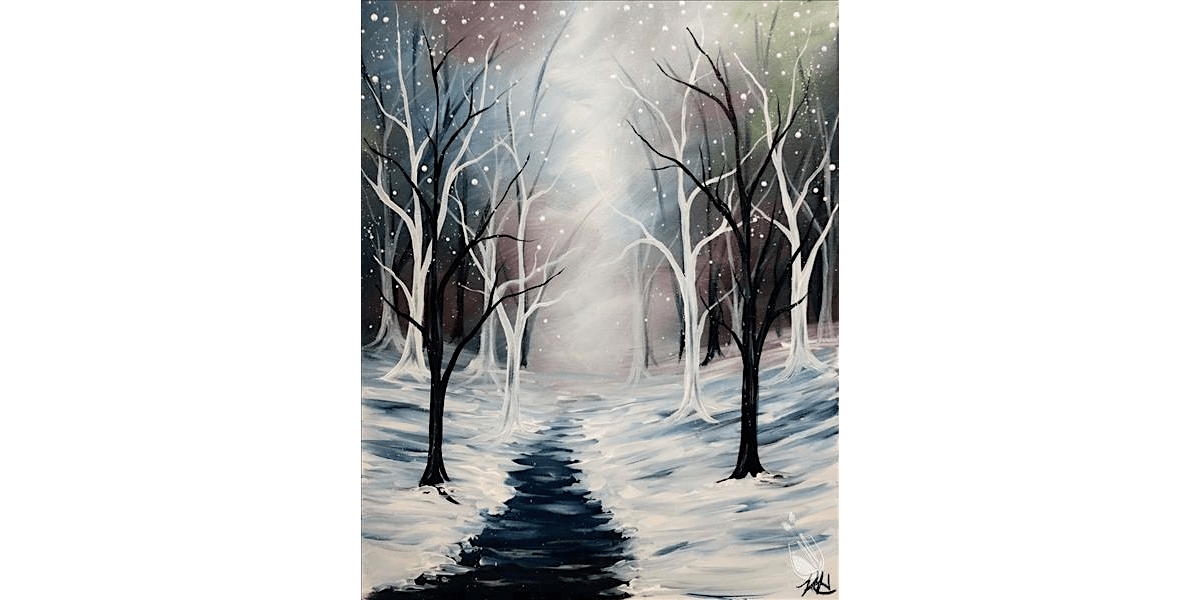 Pastel Hues on a Snowy Night - Paint and Sip in Houston | Classpop!\u2122