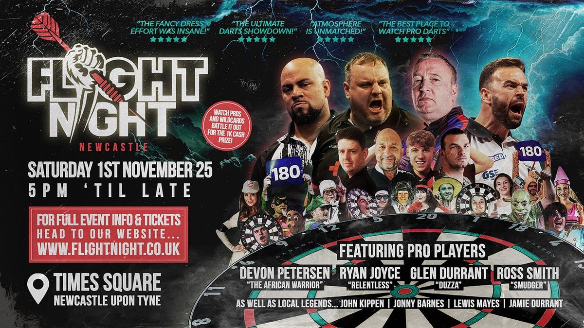 Flight Night 2025 'The Ultimate Darts Showdown Returns!' \ud83c\udfaf @ Times Square, Newcastle