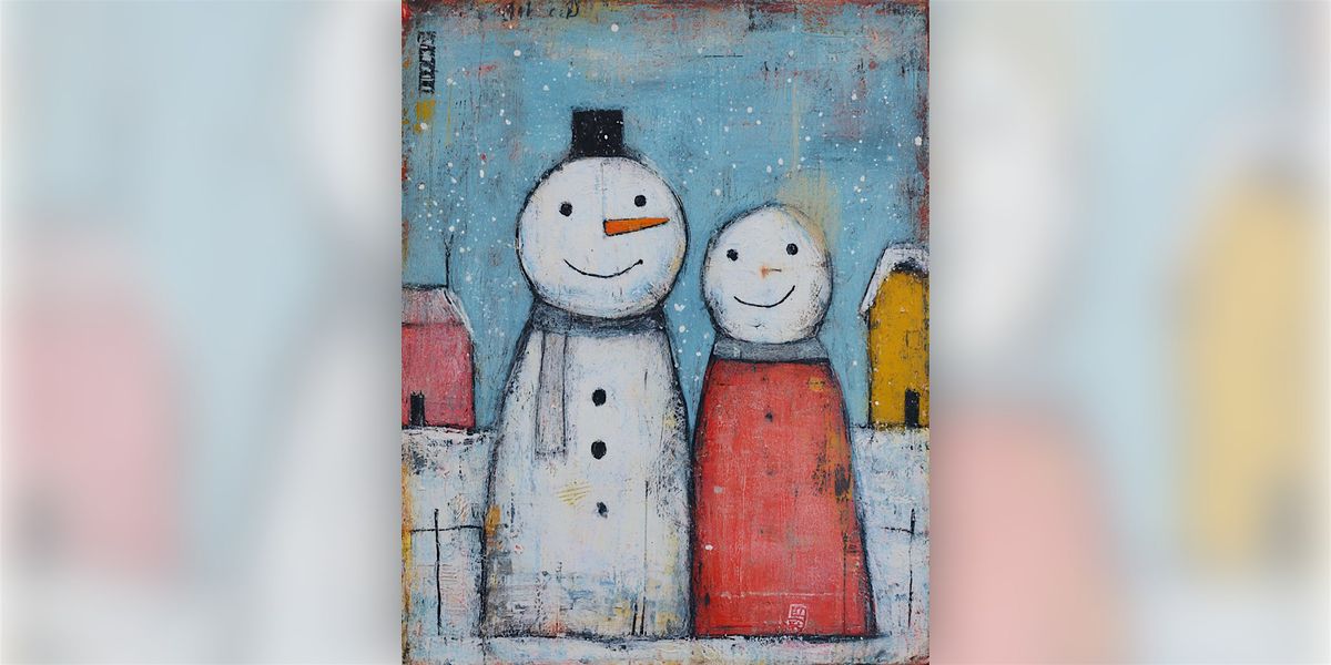 Happy Little Snowpeople - Paint Along (& NA Sip)
