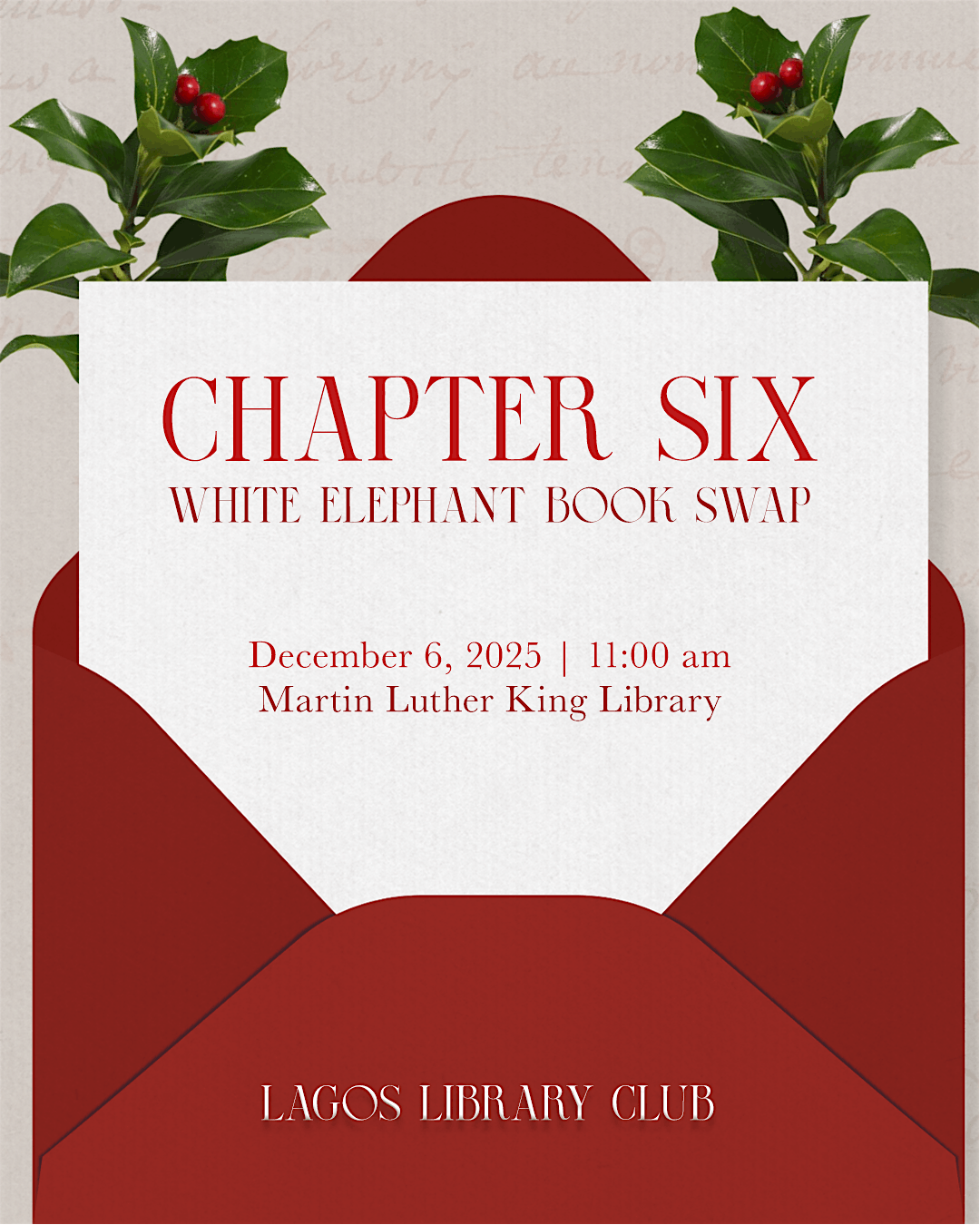 Lagos Library Club Presents Chapter Six Book Swap