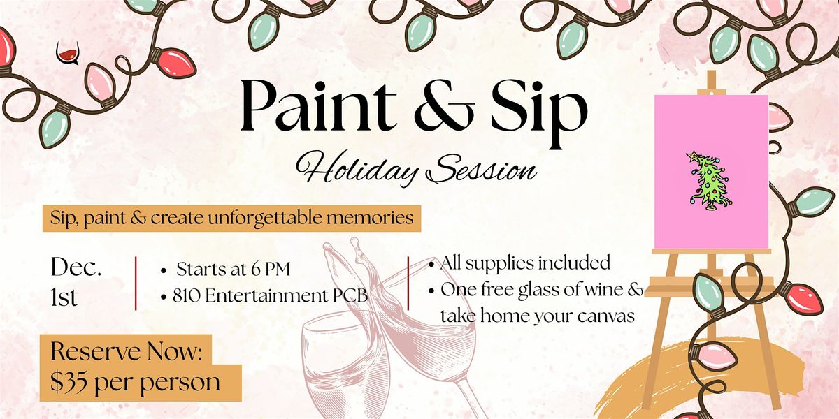 Paint & Sip Holiday Session