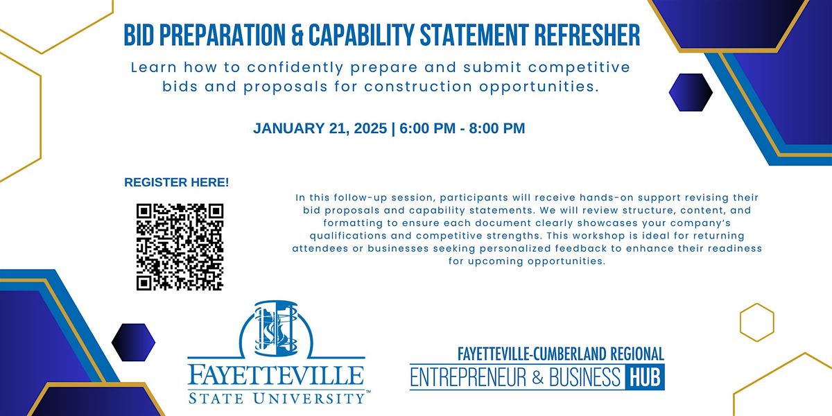 Bid Preparation & Capability Statement Refresher