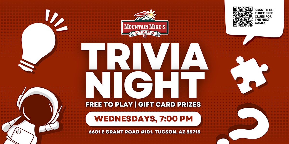 Tucson Trivia Night | Mountain Mike's Pizza Grant Road