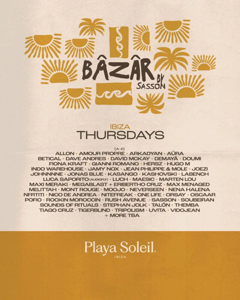 B\u00e2z\u00e2r by Sasson Ibiza Tickets
