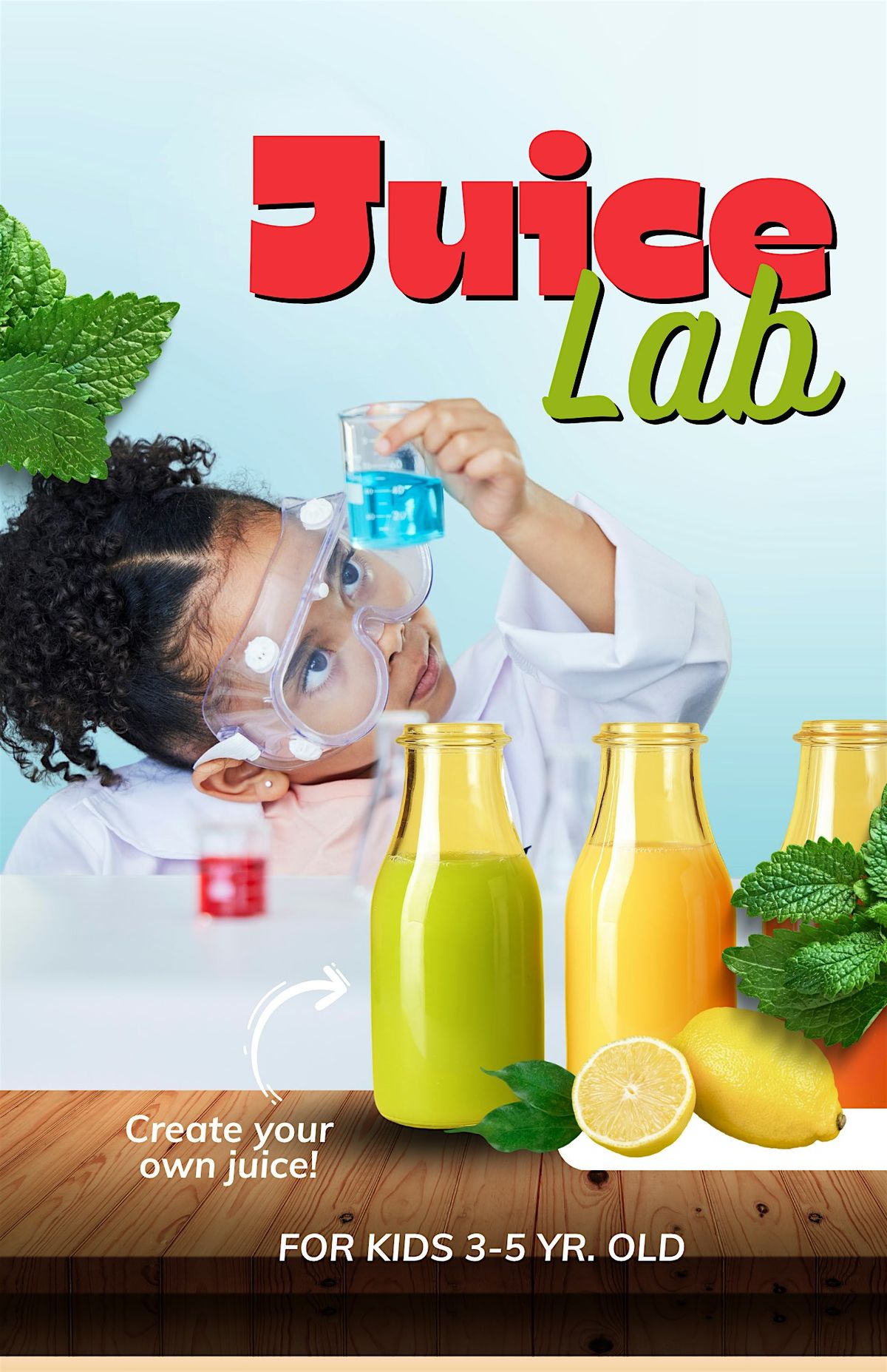 Juice Lab Experience for Preschoolers