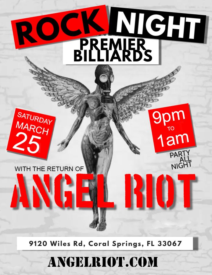 Angel Riot Returns To Premier Billiards at Premier Billiards Sports ...
