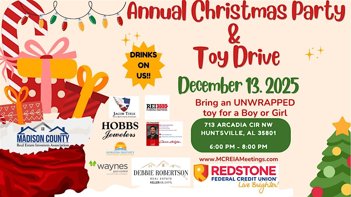 MCREIA Christmas Party & Toy Drive (Ugly Christmas Sweater Contest)