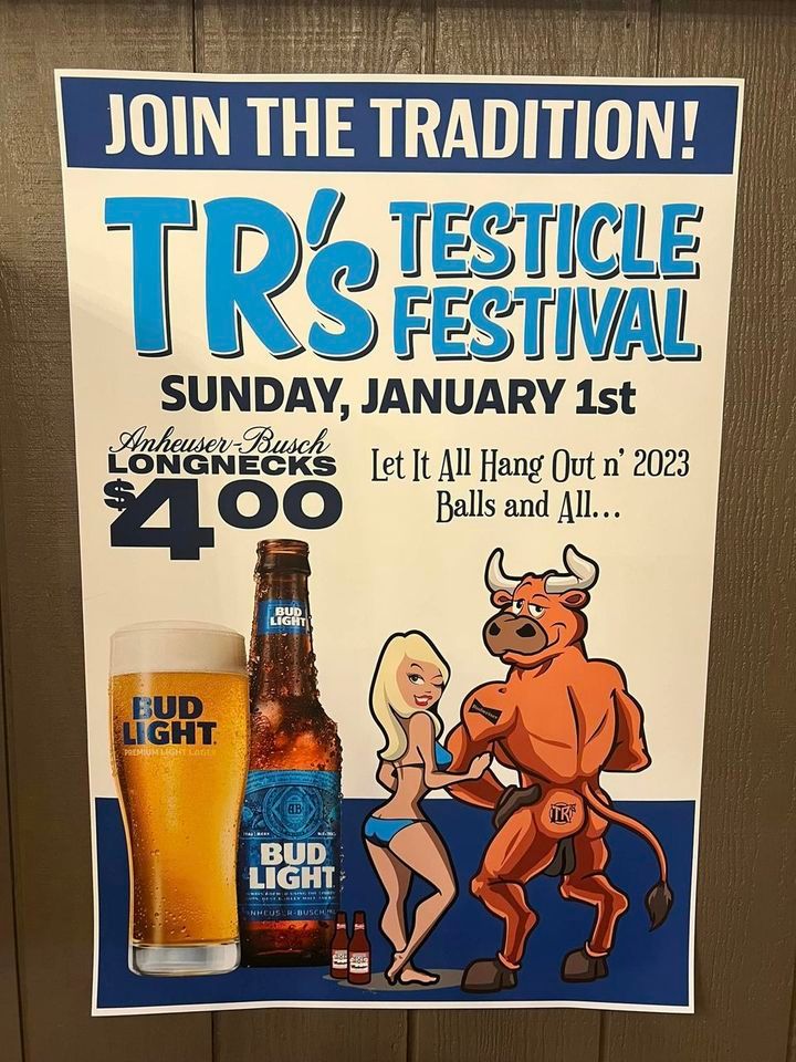 2023 Testicle Festival TR's Place, Belleville, IL January 1 to