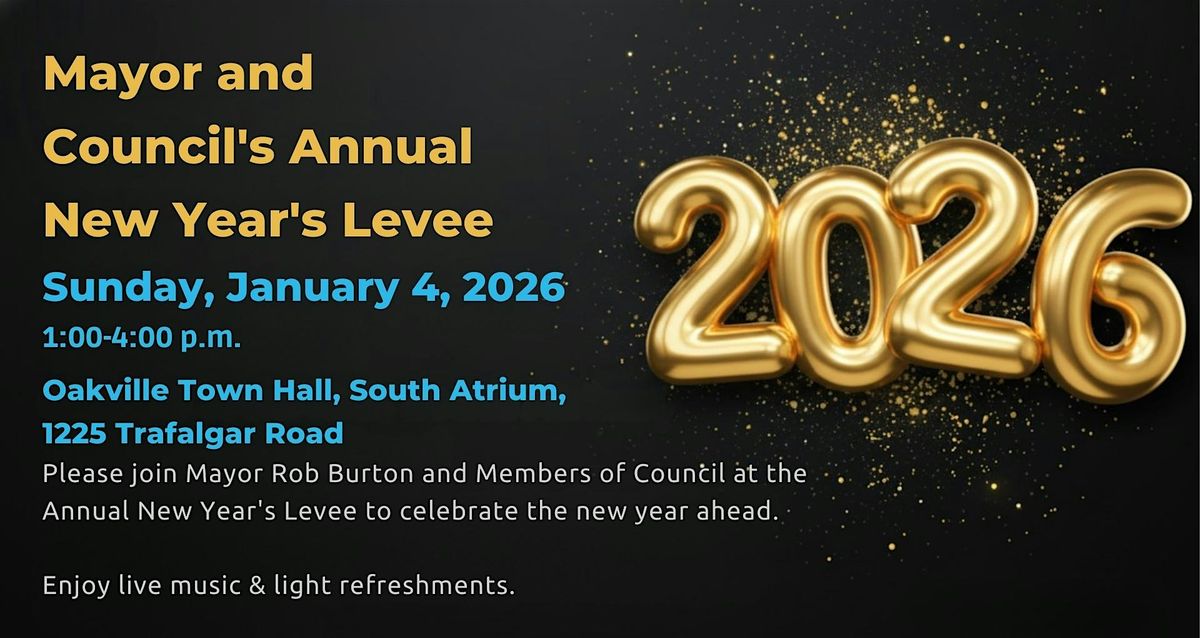 2026 Oakville Mayor and Council New Year's Levee