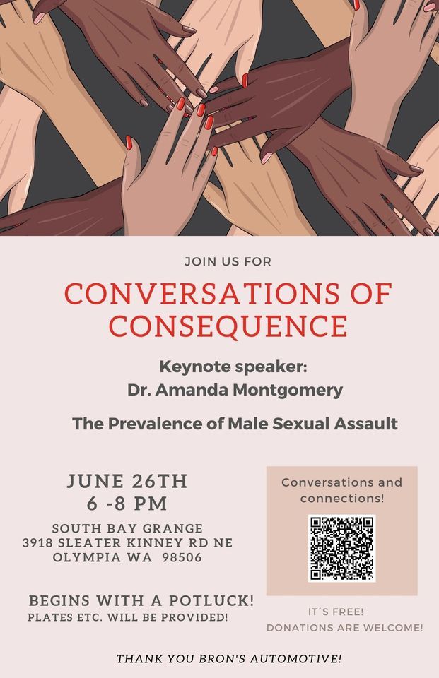 Conversations of Consequence The Prevalence of Male Sexual Assault by Dr. Amanda Montgomery