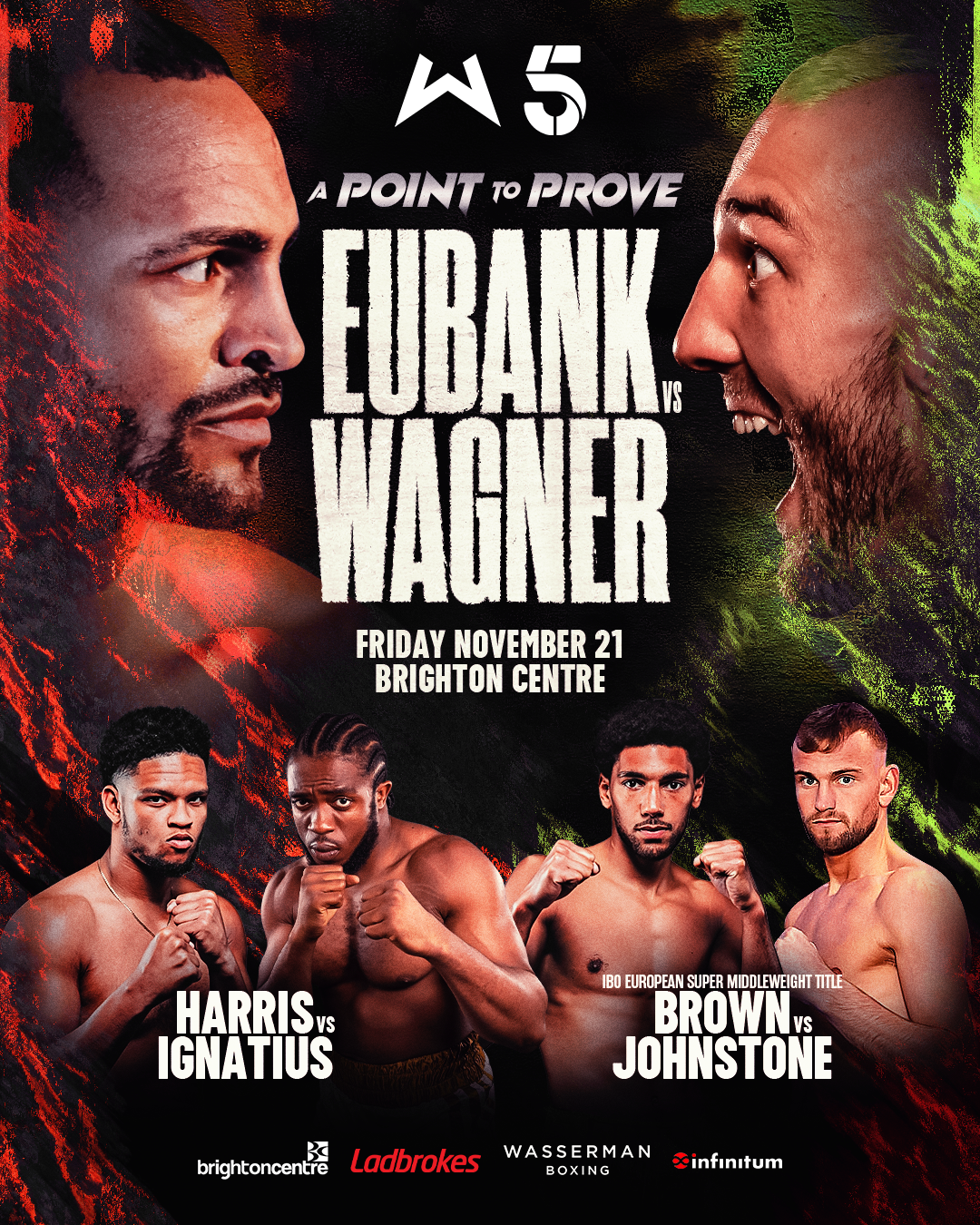 Harlem Eubank vs Josh Wagner at Brighton Centre