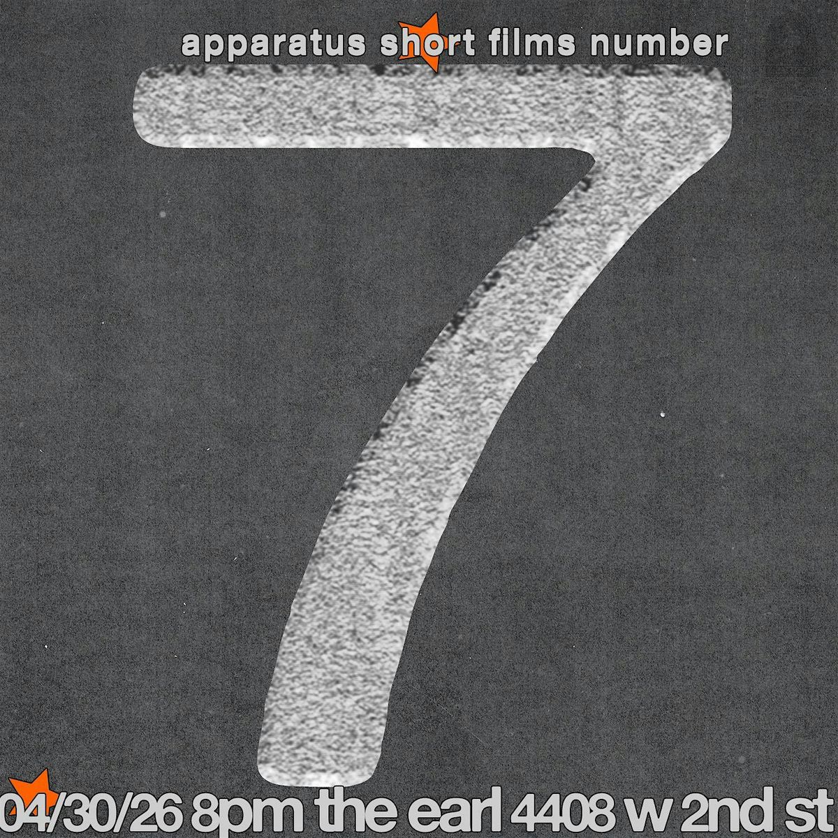 Apparatus Short Films 07 at 4414 W 2nd St, Los Angeles on 30th April, 2026