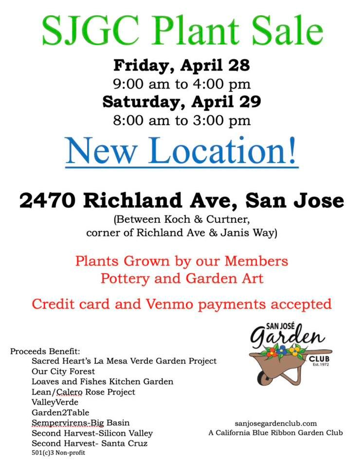 San Jose Garden Club Plant Sale