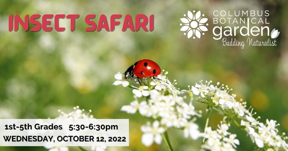 Budding Naturalists - Insect Safari! | Columbus Botanical Garden ...