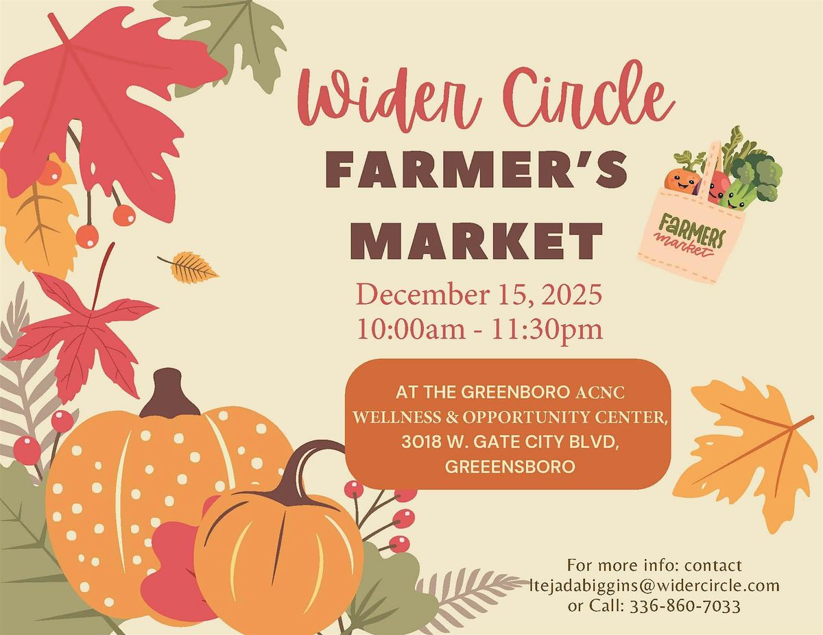 Farmers Market Style - Wider Circle