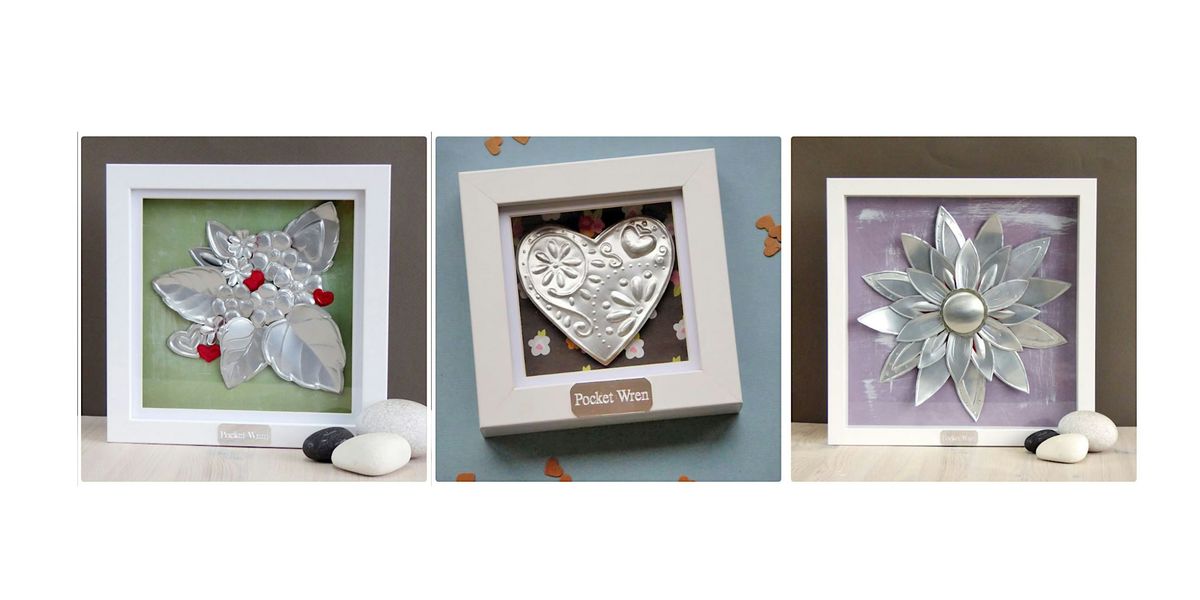 Embossed Upcycled Metal Art