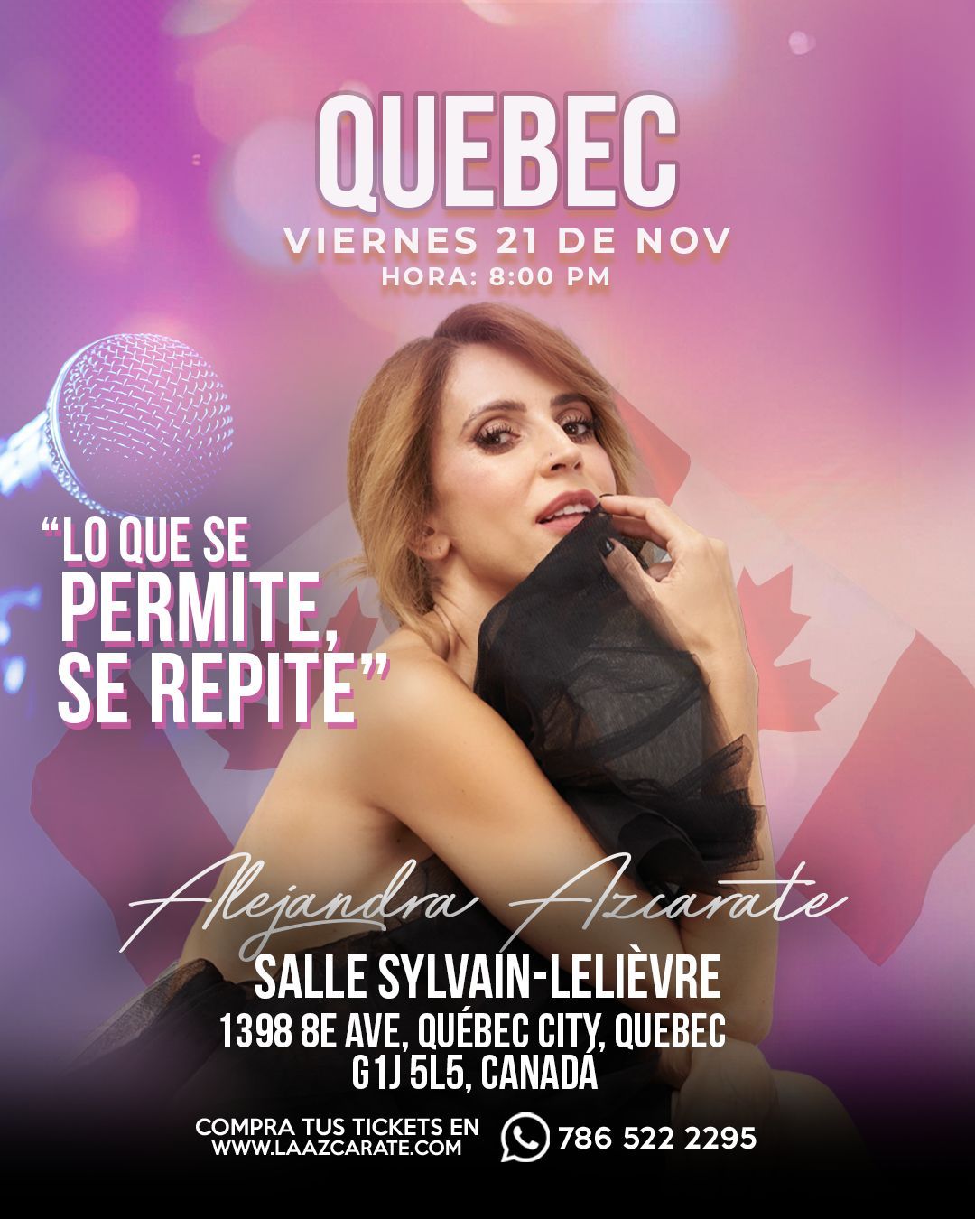 Alejandra Azcarate at Bluma Appel Theatre