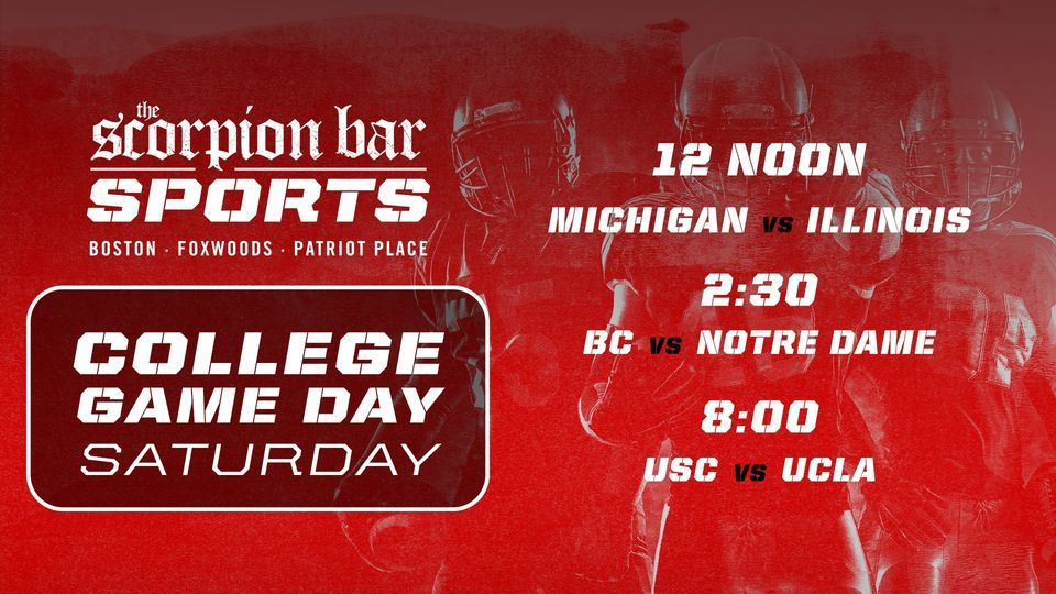 Scorpion Bar Patriot Place College Game Day Saturday Scorpion Bar