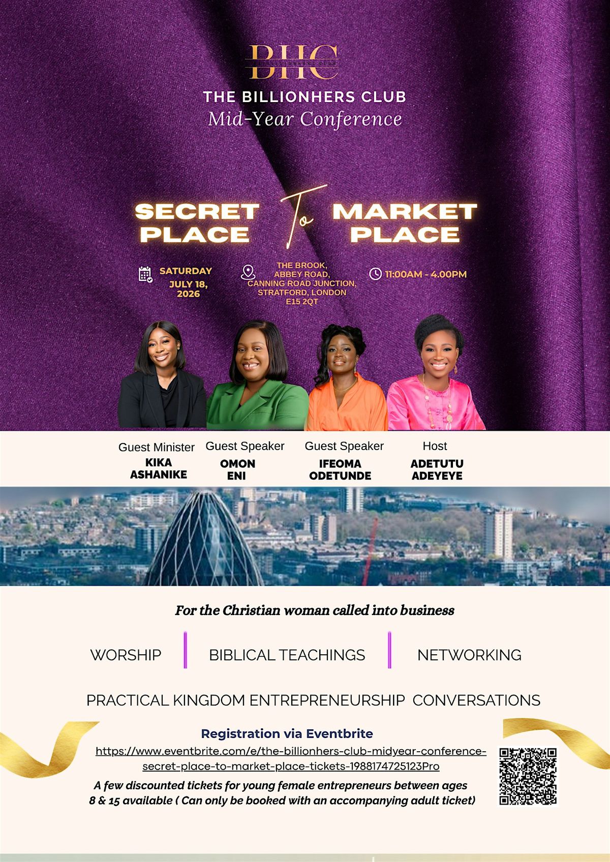 The BillionHers Club midyear conference , "Secret Place to Market Place"