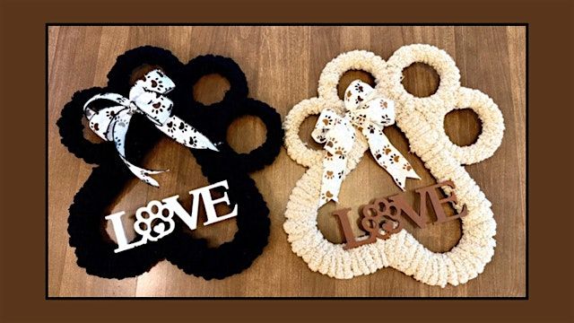 Make an Adorable Paw Shaped Wreath at S&M Winery
