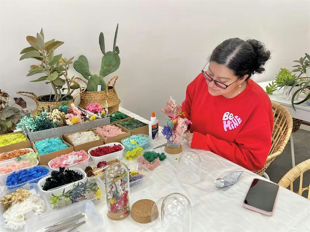 Create Your Own Everlasting Flower Arrangement in a Glass Dome