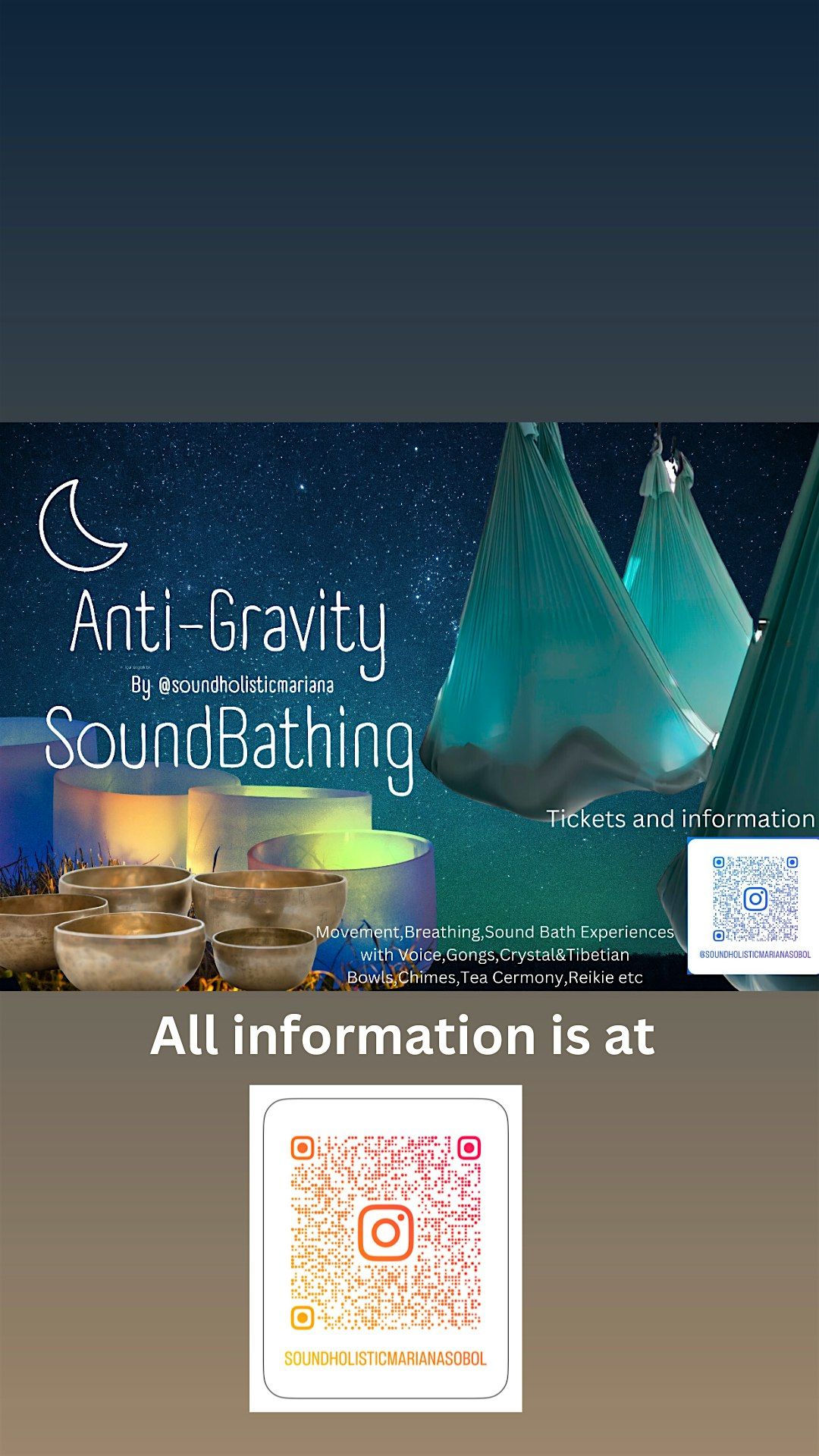ANTI GRAVITY SOUND BATH IS BACK JANUARY 24 (EARLY TIME)