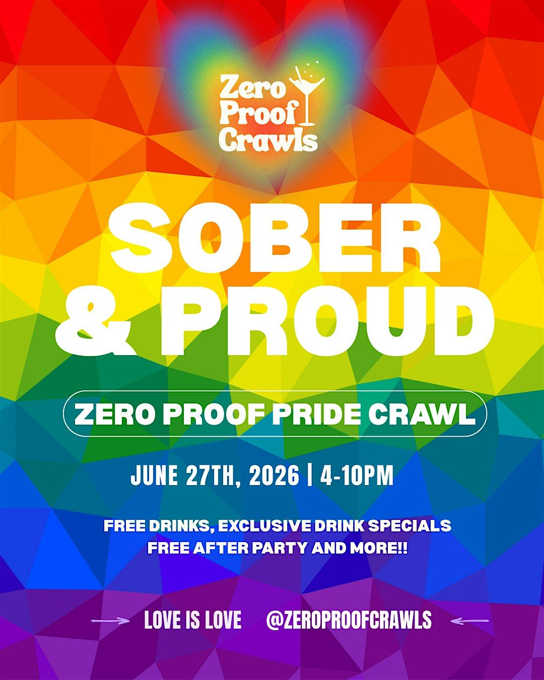 Sober & Proud: Houston Zero Proof Pride Crawl\ufe0f\u200d